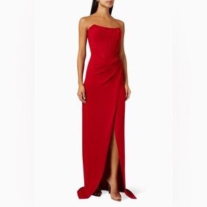 Elegant Red Evening Gown